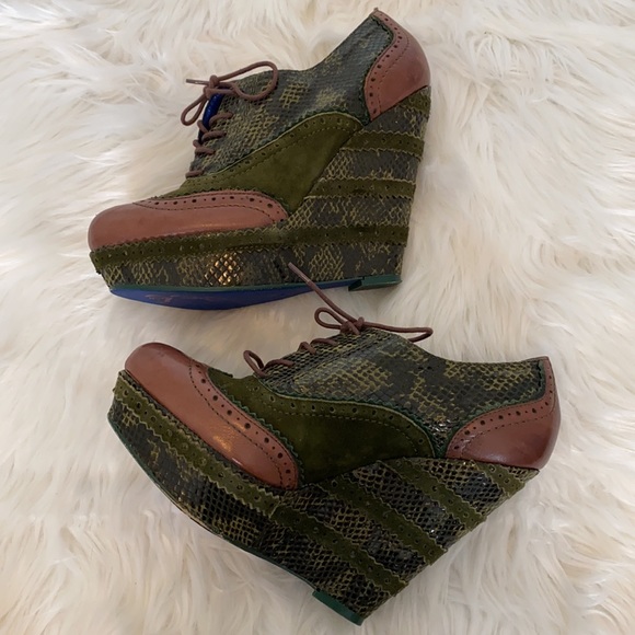 Poetic License Wild Safari Oxford Platform Wedge - Picture 3 of 11